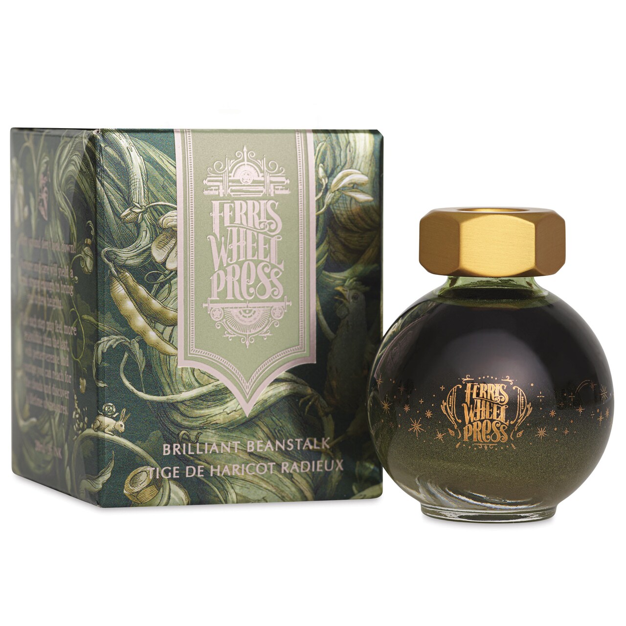 Ferris Wheel Press Ferritales Fountain Pen Ink - Brilliant Beanstalk, 20 ml